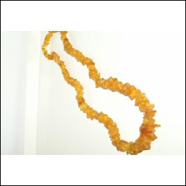 Bernsteinkette, 35 cm orangefarben  Ravkæde, 35 cm