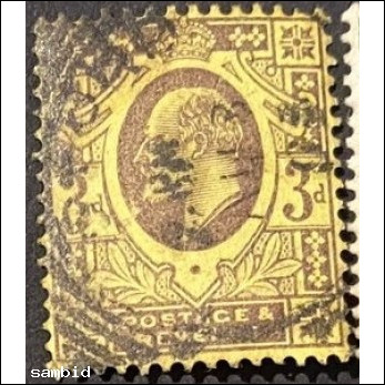 England Michel Nr. 108 A gestempelt violett gelb