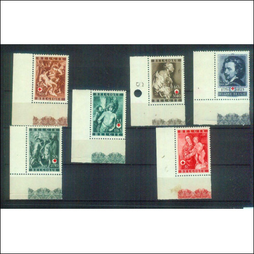 Recht seltener, alter Satz Briefmarken aus Belgien: MI 658-663, postfrisch