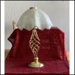 PartyLite Teelichtlampe Kerzenhalter mit satinierten Glasschirm