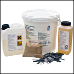 Intopox R101 3kg Gießharz Set für Estrich Risse, Klammern, Quarzsand, Epoxidharz, Fugenharz 