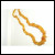 Bernsteinkette, 35 cm orangefarben  Ravkæde, 35 cm