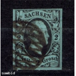 SACHSEN--Mi 5 . Friedr.August II. im Jahre 1851. 2 Neugroschen. 