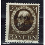 BAYERN--Mi 133 A II. 20 Mark Überdruck Volkstaat. Prachtstempel