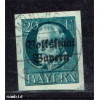 BAYERN--Mi 121 II B. Überdruck Volksstaat Bayern Prachtstempel