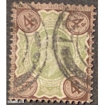England Michel 109 A gestempelt  braun grün