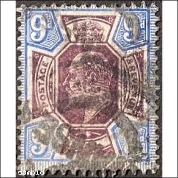 England Michel Nr. 112 A gestempelt blau purpur