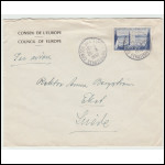 Frankreich Mi. Nr. 940 gest. Stempel des Europarates Strasbourg 25.9.1952