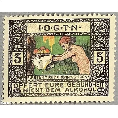 Alkohol -- opfert Eure Gesundheit nicht dem Alkohol Privat Steindruck ca. 1900