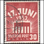 Berlin Michel Nr. 111 gestempelt geprüft Schlegel 17.Juni 1953