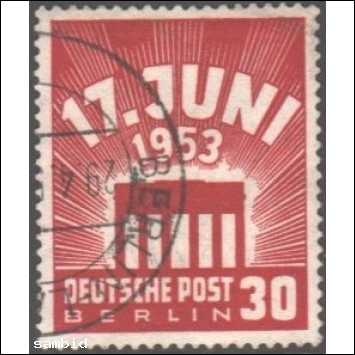 Berlin Michel Nr. 111 gestempelt geprüft Schlegel 17.Juni 1953